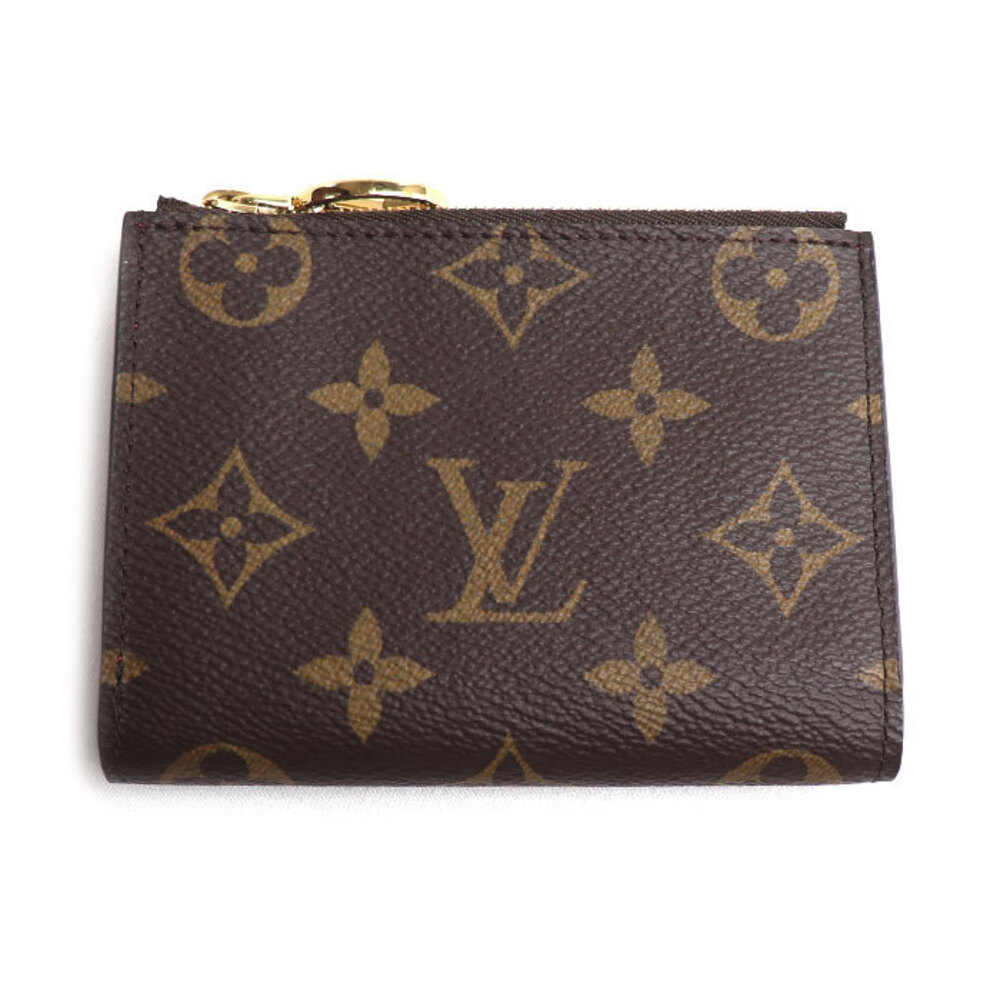 Louis Vuitton Portefeuille Lisa Wallet Bifold Monogram Canvas Leather Brown